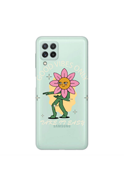 Other Samsung M32 Good Vibes Only Transparent Silicone TPU Θήκη