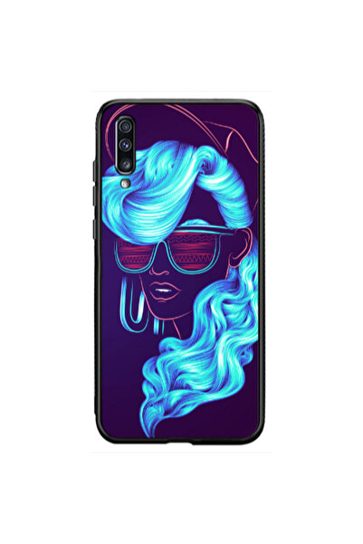 Other Samsung A50 Hatted style Black Glossy Θήκη
