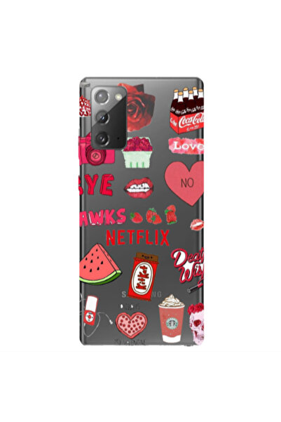 Other Samsung Note 20 pizza is my valentine Transparent Silicone TPU Θήκη