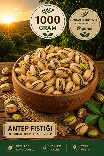 Cihan Kuruyemiş 1000gr. Kavrulmuş Antep Fıstığı