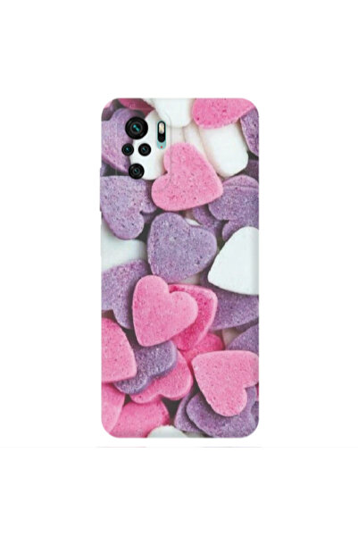 Other Xiaomi Redmi Note 10S Sponge Hearts Transparent Silicone TPU Θήκη
