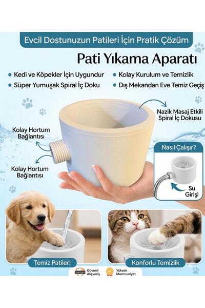 Tasarım Evcil Hayvan Kedi Köpek Ayak Yıkama Aparatı Pati Temizleme