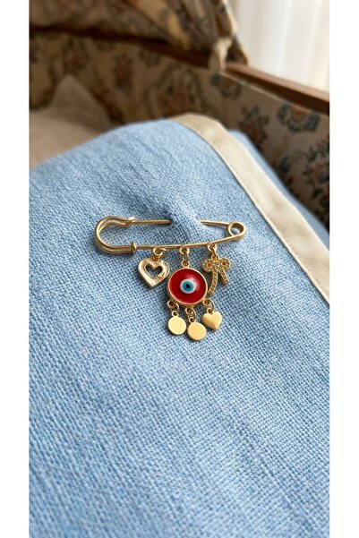 SR Jewelry Box Nazar Boncuk & Charm Detaylı Çengelli İğne Broş – Şans ve Stil...