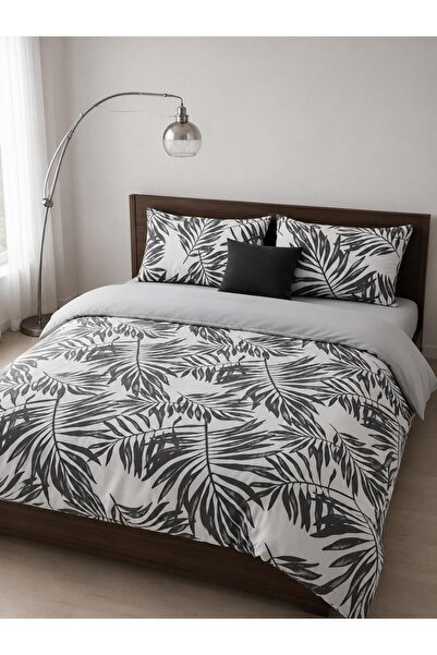Pamuku Double-Sided Double Duvet Cover Set - with Elastic Sheets
