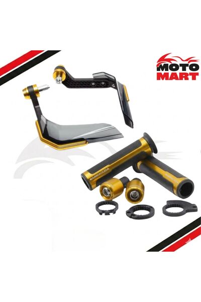 motomart+ Yuki Hammer 125 Elcik Ve Manet Koruma Set-Sarı-Ma23001