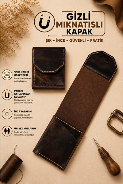 Wibego Will Good Be 100% Genuine Crazy Leather Money Portfolio, Minimalist Ca...