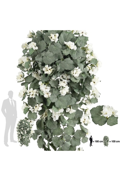 Roberto Rossi Muscata artificiala curgatoare 90 cm cu 352 frunze si 59 flori ...
