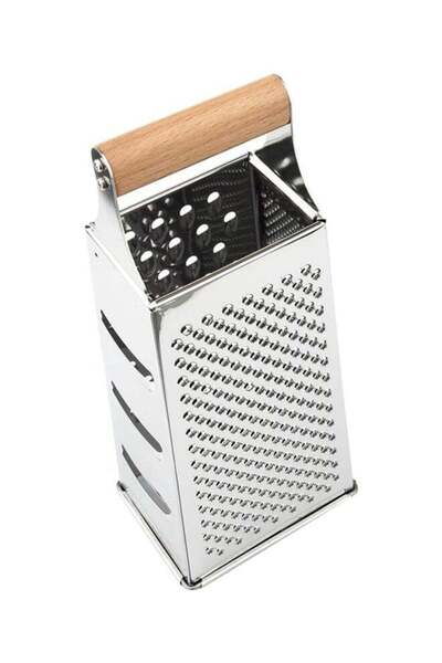 Generic Durable High Quality 4-Sided Grater Silver and Brown 24.5 x 8.4 x 10....