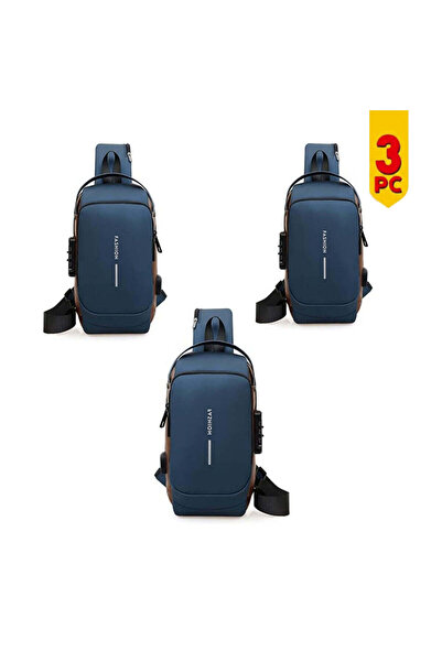 Generic 3-Piece Anti-Theft Sling Bag Set – Water-Resistant Sports Crossbody B...