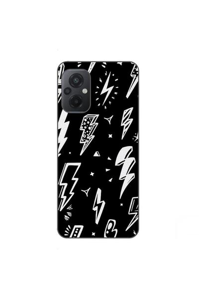 OEM Case compatible with Xiaomi Poco M5 Silicon Gel Tpu Lightnings Pattern