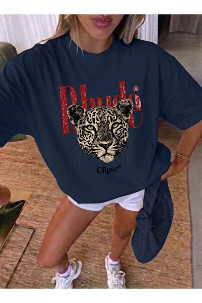 trendypassion Tricou unisex cu imprimeu leopard Rhude