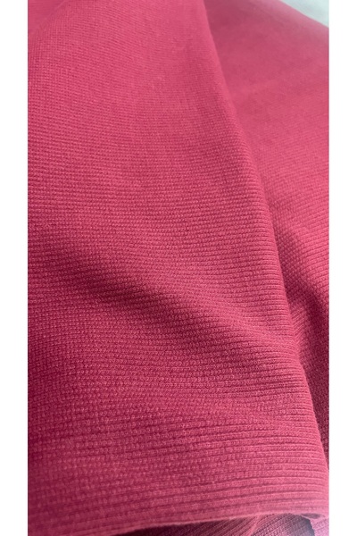 LUSSAMODA Bordo Kaşkorse Ribana En-150Cm.