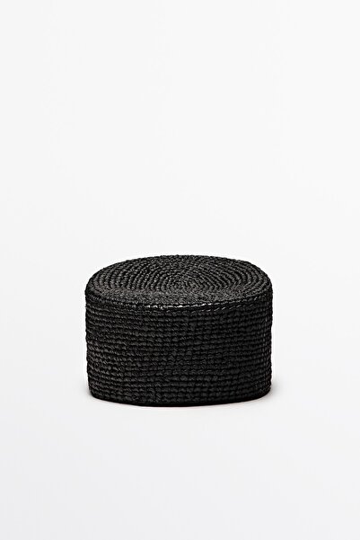 Massimo Dutti Hasır pillbox şapka
