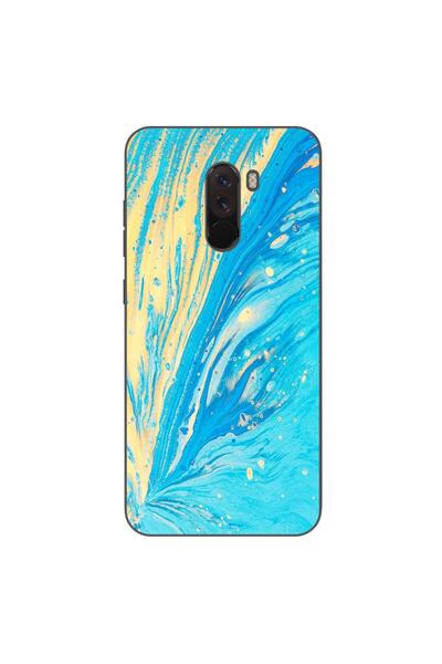 OEM Case compatible with Xiaomi Pocophone F1 Silicone Gel Tpu Model Aqua Bloom