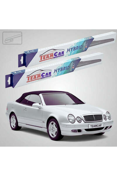 TEAMCAR Windshield wipers Mercedes-Benz CLK Cabriolet A208 1998-2002 | Front ...