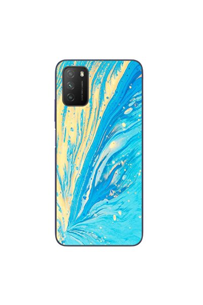 OEM Case compatible with Xiaomi Poco M3 Silicone Gel Tpu Model Aqua Bloom
