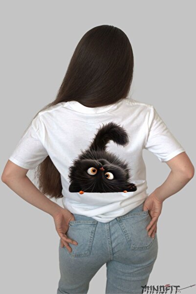 GILDAN Tricou Pisica Neagra Pufoasa