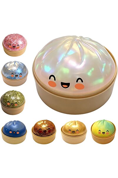 Generic Large Glitter Squishy Dumpling Rainbow Fidget Toy for Stress Relief (...