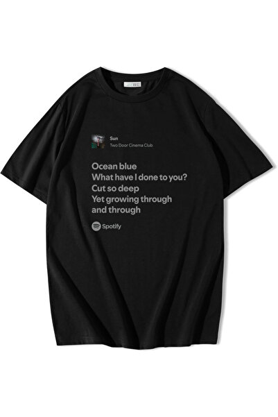 BRZ COLLECTION Tricou Unisex Oversize Two Door Cinema Club - Negru