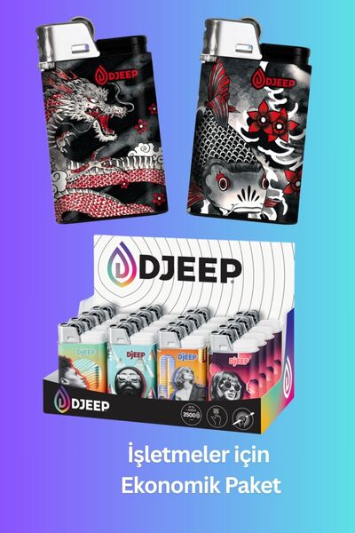 DJEEP 16’lı Premium Toptan Çakmak - Marketlere Özel Ekonomik Paket - 4 Farklı...