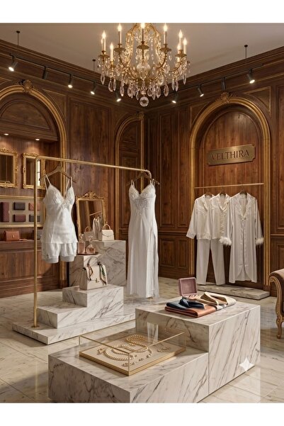 Pierre Paris 6 LI SATEN GECELİK SABAHLIK ÇEYİZLİK TAKIM