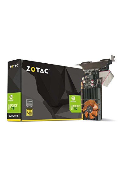 Zotac بطاقة رسومات GeForce GT 710 بسعة 2 جيجابايت DDR3، 64 بت، تدعم HDCP، DVI...