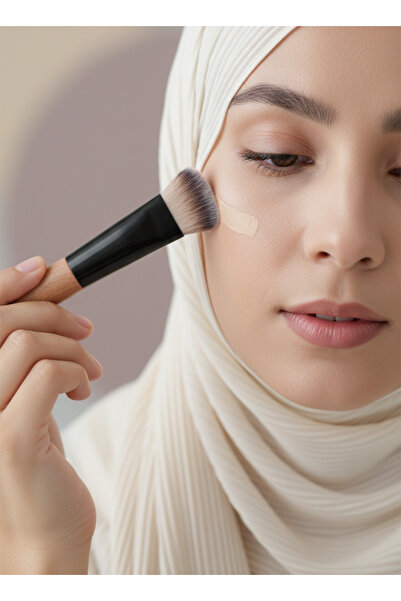 Yallabena فرشاة مثلثة مائلة لتحديد الملامح، ألياف ثنائية اللون لإبراز الأنف و...