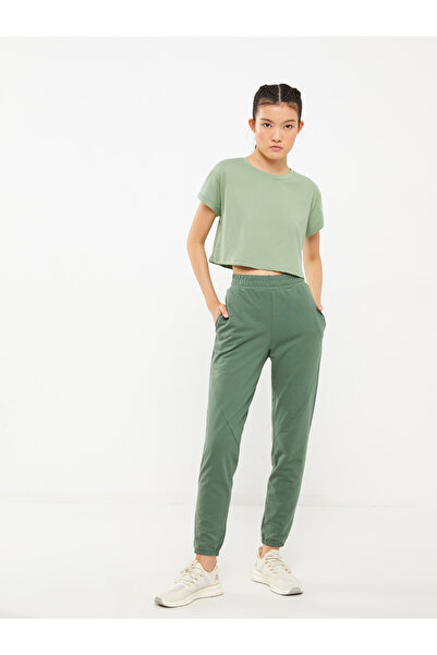 LC Waikiki Tricou sport de damă, scurt, cu guler rotund
