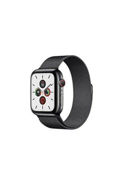 OEM Λουράκι από ανοξείδωτο ατσάλι, μαύρο (Apple Watch 38/40/41/42 (σειρά 10))