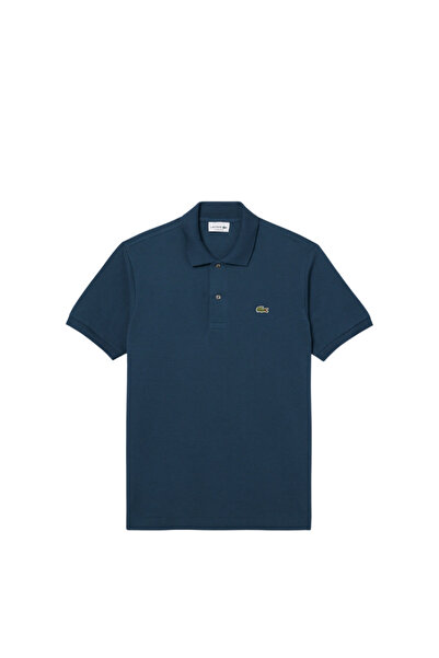 Lacoste L.12.12 تي شيرت بولو كلاسيكي للرجال باللون الأزرق الداكن L1212.C7Z