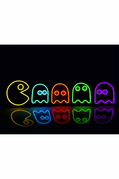 genel tr Game Room Tabela PACKMAN Neon Oyun Odası Tabela Neon Yazı Dekoratif ...