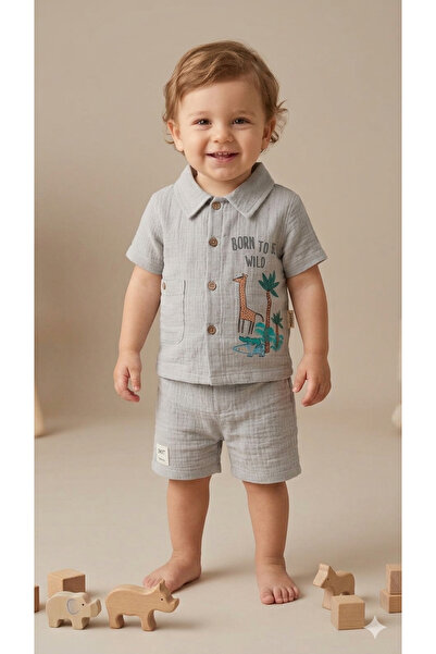 Baray Baby Boy Muslin Set