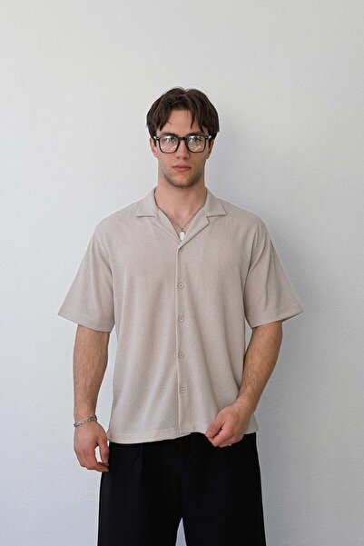 Flaw Wear Apaş Collar Woven Shirt