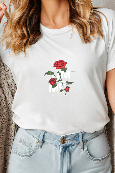 Sarah's Boutique Women's T-shirt – 100% cotton – Summer Rose