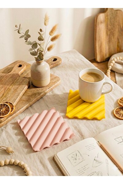 Gamy Crafts Set of 2 Aesthetic Wavy Coasters |   Modern Pinterest Coasters | ...