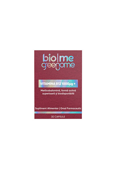 Biome Βιταμίνη Β12 (μεθυλοκοβαλαμίνη) 1000mcg+, 30 κάψουλες