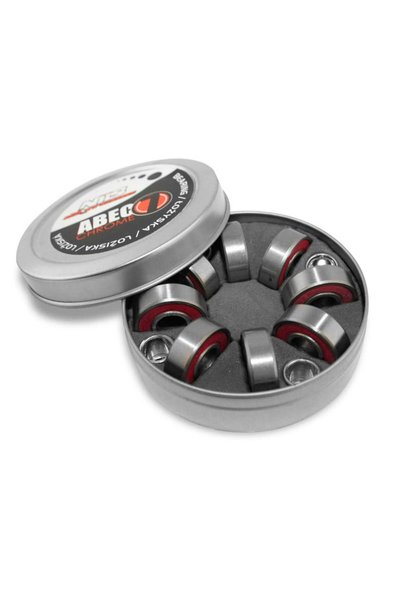 Nils Extreme Rulmenți ABEC-7 RS crom roșu (8 bucăți) ambalaj metalic