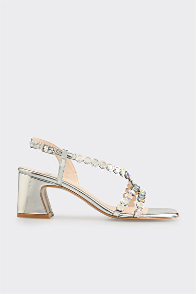 Elle Shoes Lame Kadın Klasik Sandalet