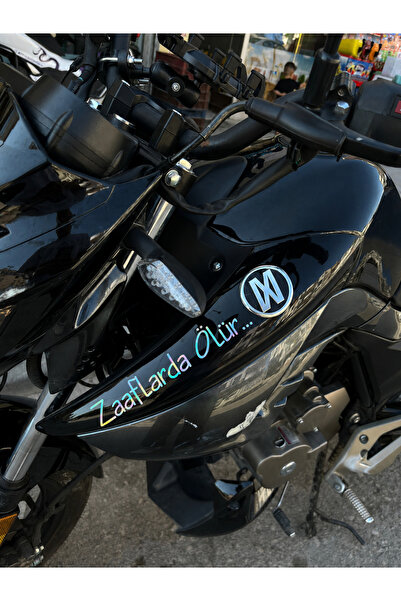 Mavera Stickers "Dies in the Flames..." Text 20 cm Sticker Label for Car-Moto...