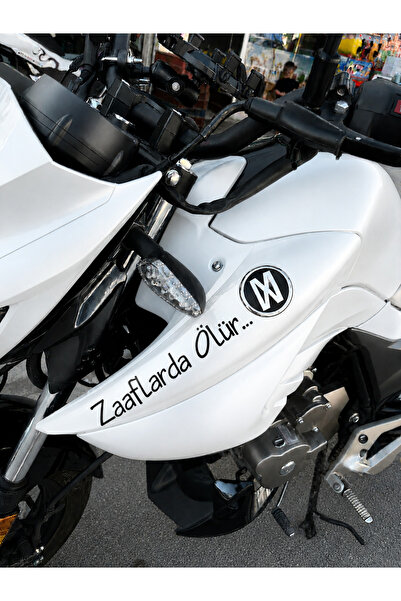 Mavera Stickers "Dies in the Flames..." Text 20 cm Sticker Label for Car-Moto...