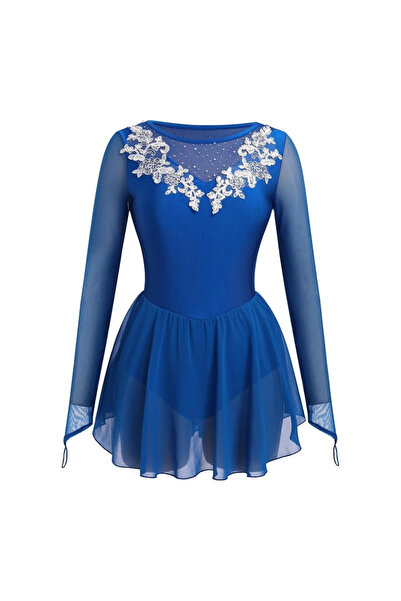 FYMNSI Rochie femei, marime XS, Patinaj artistic si dans sportiv, maneca lung...