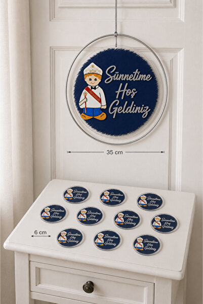 Kirpi Süs 1 Sünnet Kapı süsü & 10 hediyelik magnet