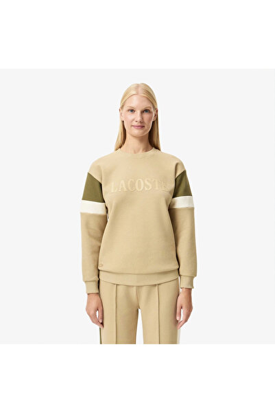 Lacoste Kadın Bej Sweatshirt