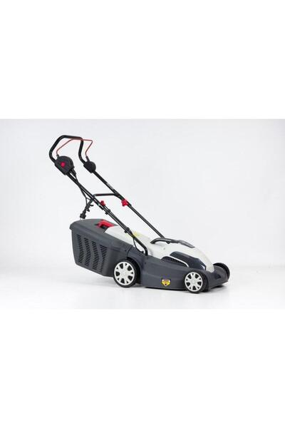 NAC LE16-38-PB-KC Electric Lawn Mower, 1600W, 38 cm, White/Black