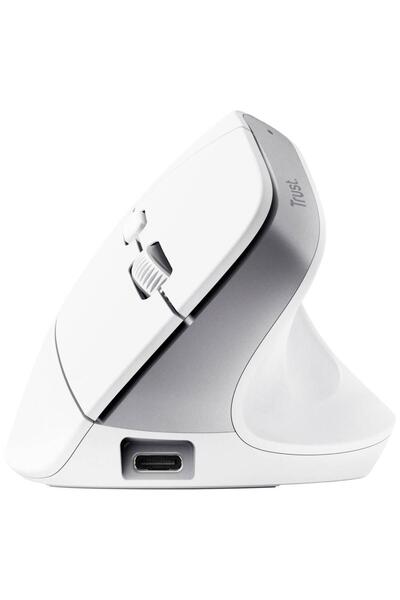 Trust Mouse Bayo+, Wireless 2.4Ghz, Bluetooth, USB, 2400dpi (Alb)
