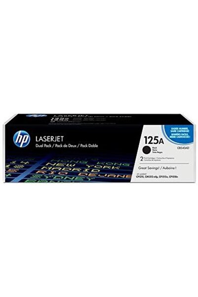 HP Toner CB540AD (Negru) - Pachet dublu