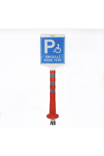 PARLATRAFİK Engelli Park Yeri Uyarı Levhalı Delinatör Duba Set