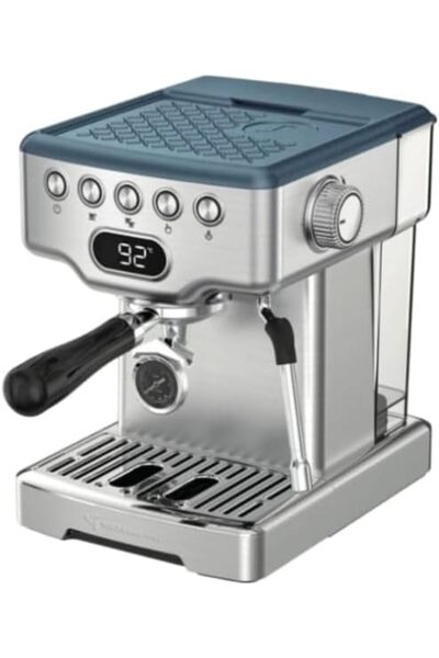 MEBASHI Espresso Coffee Machine - 1.8L, 19 Bar ULKA Pump, PID Temperature Con...
