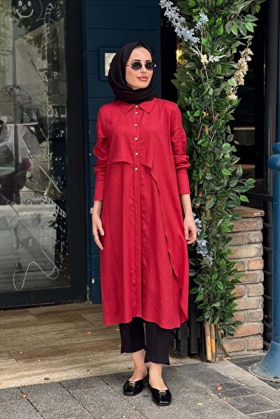 Kayra Tunica din in și lyocell cu croială asimetrică Ruby
