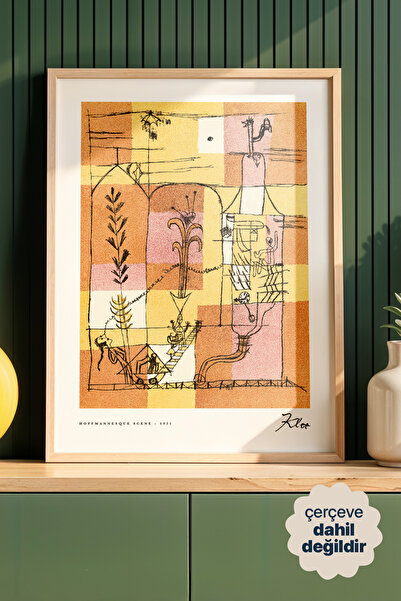 Persona Istanbul Paul Klee "Hoffmannesque Scene, 1921" - Modern Sanat Posteri...